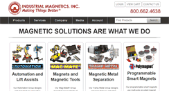 Desktop Screenshot of magnetics.com